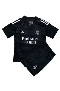 Fotbalové Dres Real Madrid Brankářské Dětské Třetí Oblečení 2023-24 Krátký Rukáv (+ trenýrky)